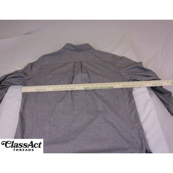 Jos A Bank 1905 Mens Long Sleeve Gray Cotton Tailored Fit Sz XL - Picture 3 of 9